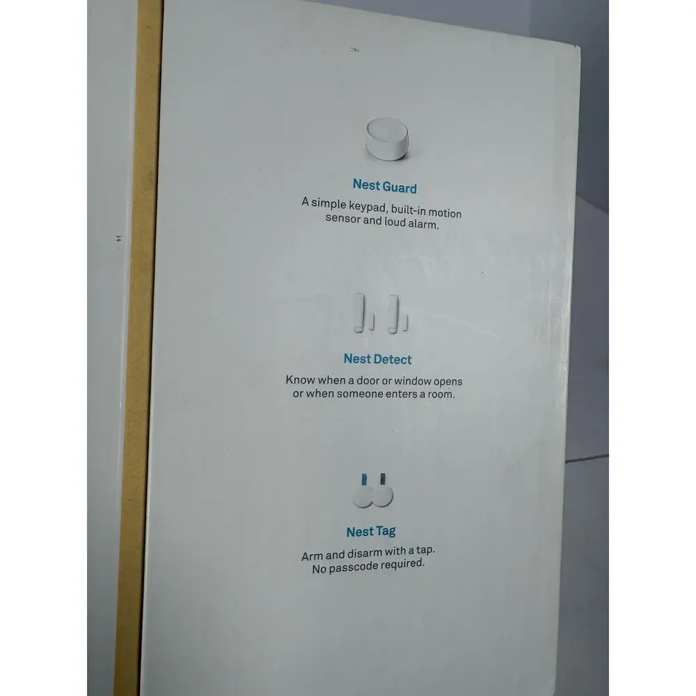 Google - Nest Secure Alarm System Starter Pack - White (Open Box)